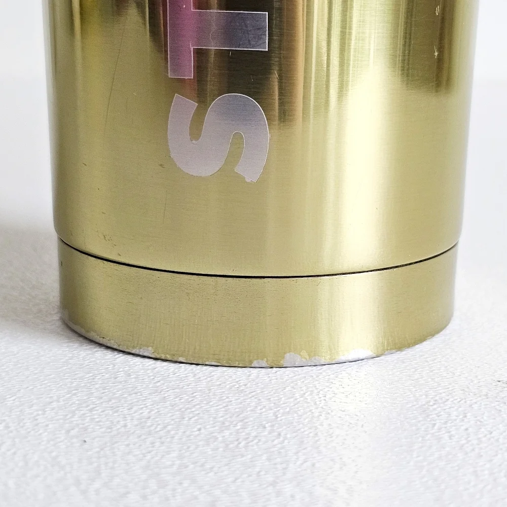 Starbucks 2016 Stainless Steel Vacuum Insulated Tumbler Mirror Gold 16Oz Cup Mug